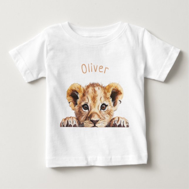 Cute Baby Lion Personalized  T-Shirt (Front)