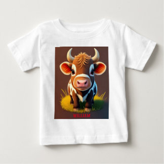 Cute Baby Longhorn  Baby T-Shirt