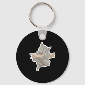 cute baby lynx keychain