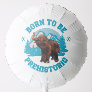 Cute Baby Mammoth Prehistoric Kids Birthday Balloon