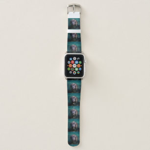 Cute baby manatee Apple Watch band
