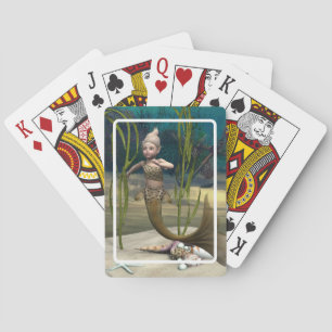 Cute Baby Mermaid Poker Cards