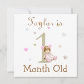 Cute Baby Milestone Marker 1 and 2 Months Old (Front)