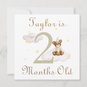 Cute Baby Milestones Markers 1 and 2 Months Old (Back)