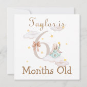 Cute Baby Milestones Markers 5 and 6 Months Old (Back)