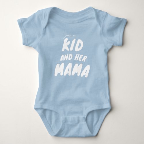 Cute Baby Modern Kid With Her Mama Baby Bodysuit