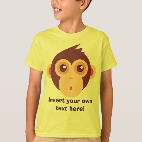 Cute Baby Monkey Face T_Shirt