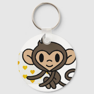 Cute baby monkey! keychain