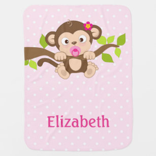 Monkey Baby Blankets Zazzle