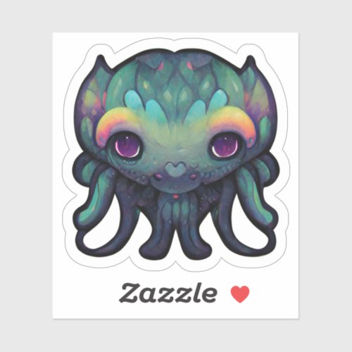 Cute Baby Monster With Big Eyes  Sticker