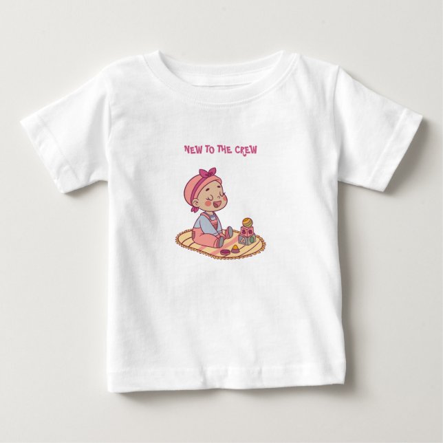 Cute Baby Motif Baby T-Shirt (Front)
