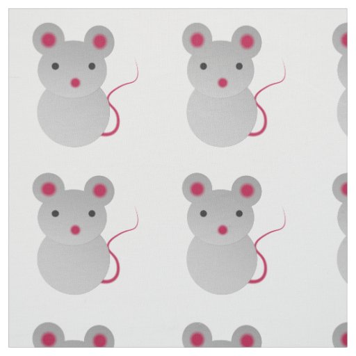 Cute Baby Mouse Fabric