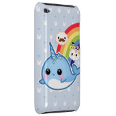 Cute baby narwhal with rainbow and kawaii clouds iPod touch Case-Mate case (Back/Right)