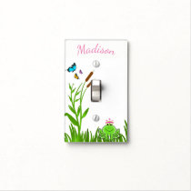 Cute Baby Nursery Butterfly Garden  switch Cover