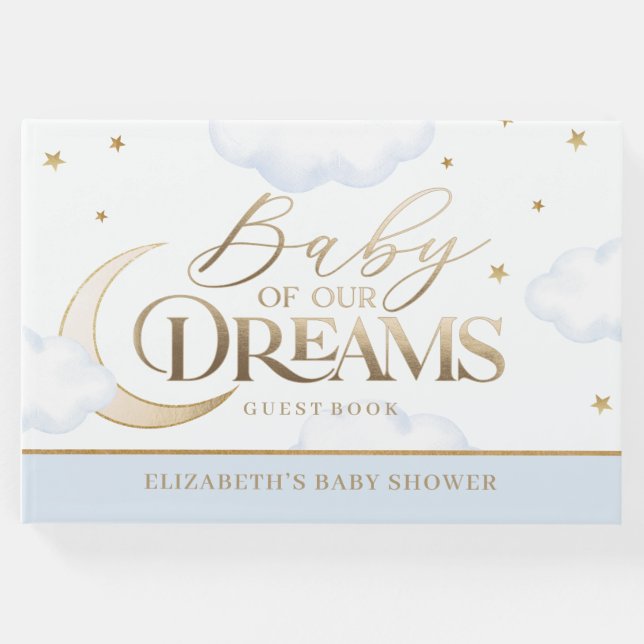 Cute Baby of our Dreams Baby Shower Guest Book  (Front)