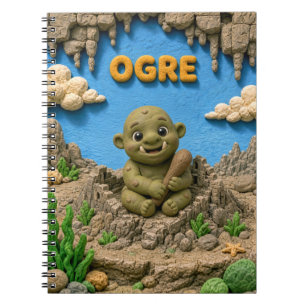 Cute Baby Ogre, Mythical Notebook