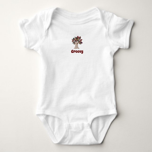 Cute Baby One Piece - Groovy  Bodysuit (Front)