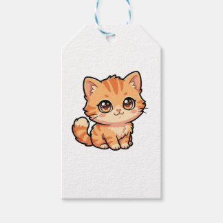 Cute Baby Orange Tabby Kitten Classic Gift Tags