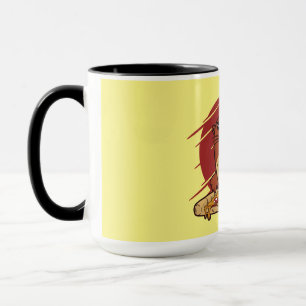 Cute Baby Otter Eating Yummy Pizza Design Mug