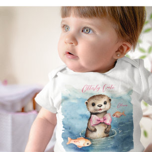 Cute Baby Otter Girl Bodysuit