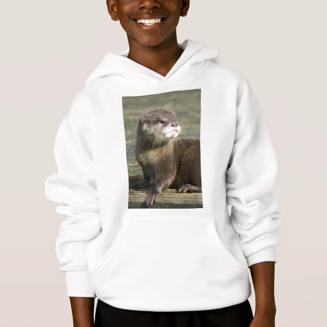 Cute Baby Otter Hoodie (Front)