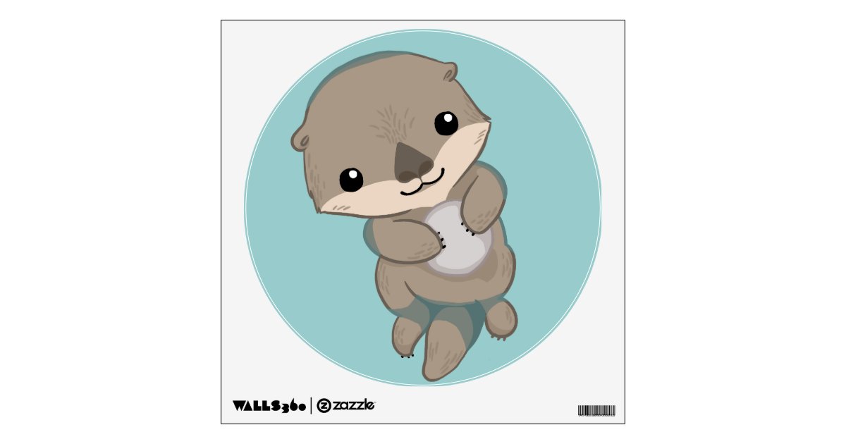 cute baby otter drawing