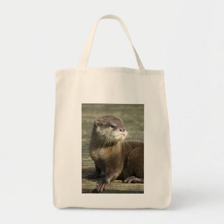 Cute Baby Otter Tote Bag
