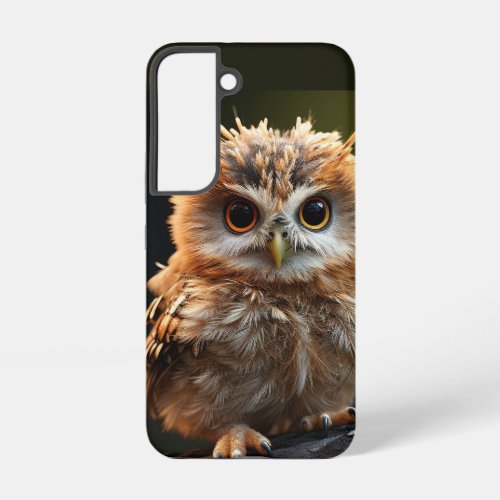 Cute Baby Owl Bird Nature Animal Humor Art Samsung Galaxy S22 Case