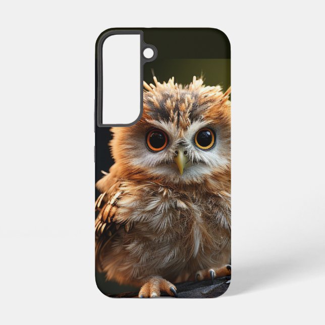Cute Baby Owl Bird Nature Animal Humor Art Samsung Galaxy Case (Back)