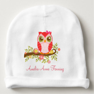 Cute Baby Owl Custom Baby Beanie
