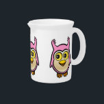Cute Baby Owl Drink Pitcher<br><div class="desc">Felling cute? Express it in a funny way then!</div>