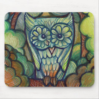 Cute Baby Owl Mouse Pad