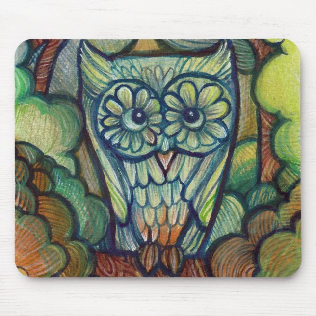 Cute Baby Owl                                      Mouse Pad (Front)