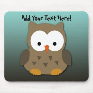 Cute Baby Owl Personalized Mouse Pad