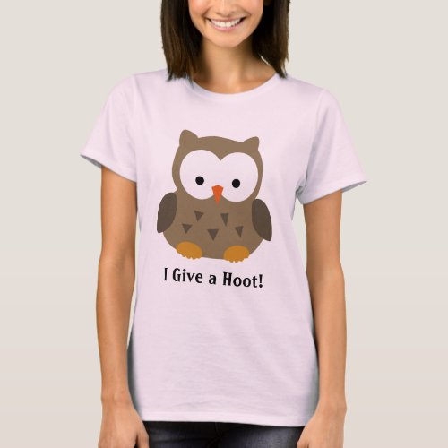 Cute Baby Owl Personalized T_Shirt