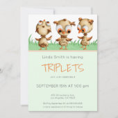 Cute Baby Owls Gender Neutral Baby Shower Invitation (Front)