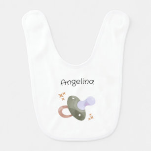 Cute baby pacifier bib