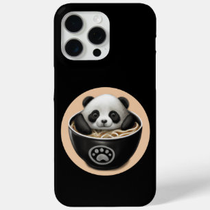 Cute Baby Panda Bear Bathing In A Bowl Of Ramen iPhone 15 Pro Max Case