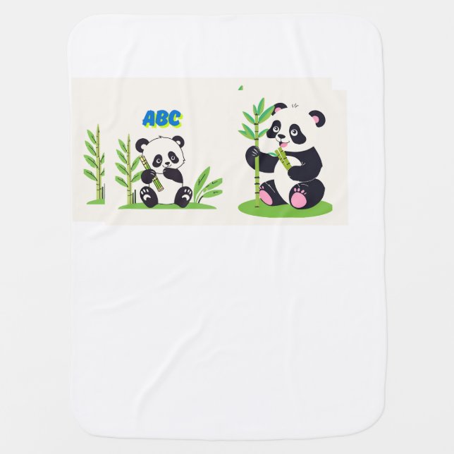 Cute Baby Panda Blanket (Front)