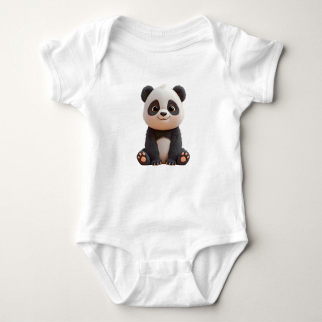Cute Baby Panda Bodysuit (Front)