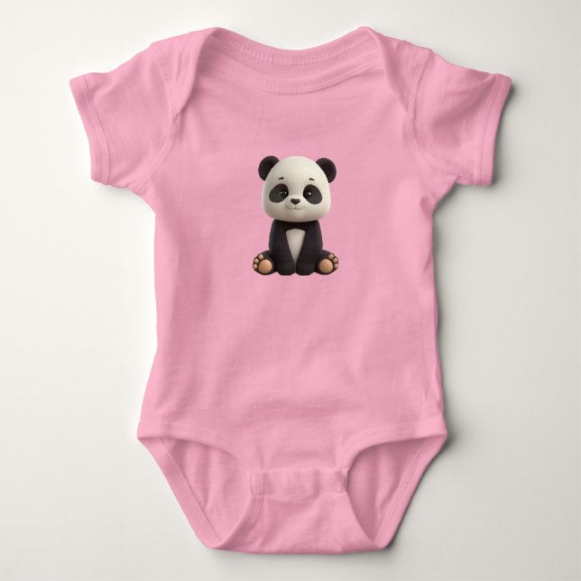 Cute Baby Panda Bodysuit (Front)