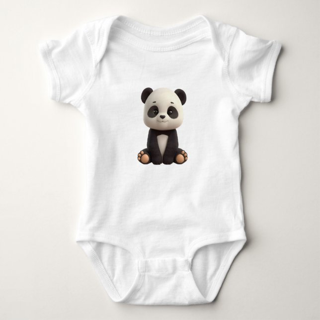 Cute Baby Panda Bodysuit (Front)