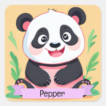 Cute Baby Panda Custom Name