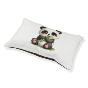 Cute Baby Panda Eating Bamboo Pet Dog Bed