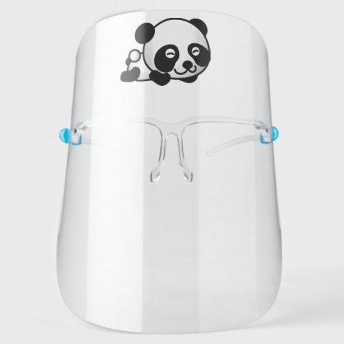 Cute Baby Panda Face Shield