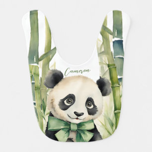 Cute Baby Panda Gender Neutral Baby Bib