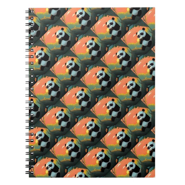 Cute Baby Panda Notebook (Front)