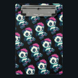 Cute Baby Panda with mohawk | Skater Panda Mini Clipboard<br><div class="desc">Cute and Colorful Print Design, Cute Baby Panda with mohawk | Skater Panda is a Perfect gift for Panda lovers. Whether it’s for a for a dad, mom, brother, sister, teacher, student, boys, girls, kids – this design is perfect for everyone. Grab this Cute and colorful Print Design, Baby Panda...</div>