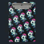 Cute Baby Panda with mohawk | Skater Panda Mini Clipboard<br><div class="desc">Cute and Colorful Print Design, Cute Baby Panda with mohawk | Skater Panda is a Perfect gift for Panda lovers. Whether it’s for a for a dad, mom, brother, sister, teacher, student, boys, girls, kids – this design is perfect for everyone. Grab this Cute and colorful Print Design, Baby Panda...</div>