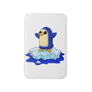Cute baby penguin bath mat